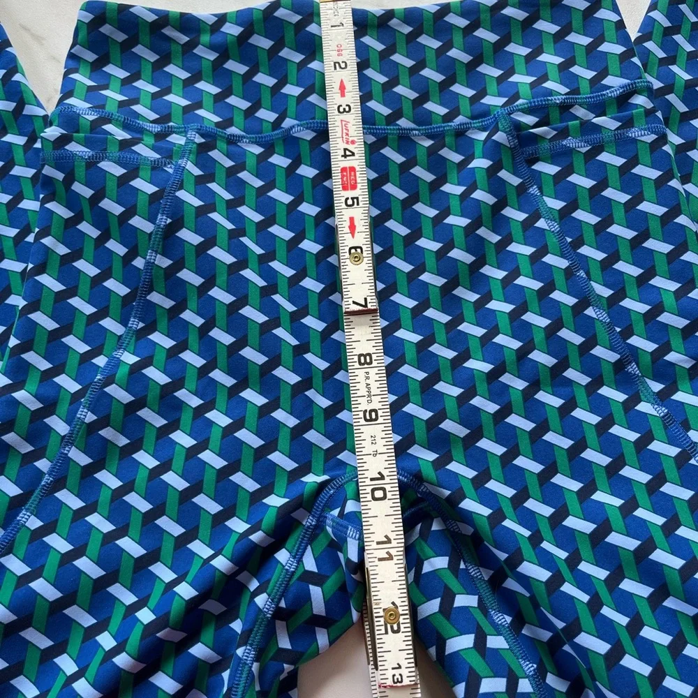 Boden High Waisted Pocket geometric print leggings size 4 - Picture 9 of 11